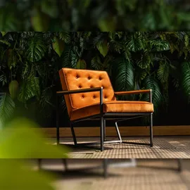 KAWOLA Sessel ARLY Polstersessel Bezug Velvet cognac