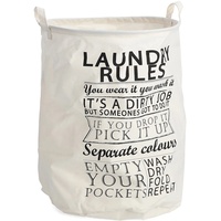 Zeller Present Wäschesortierer Laundry Rules beige