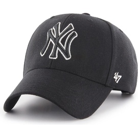 '47 47 Brand, Cap New York Yankees B-MVPSP17WBP-BKC Schwarz, (One Size)