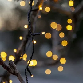 MARELIDA LED Lichterkette Durawise - 48 bernstein LED - L: 3,5m - 8 Funktionen - Timer - ...