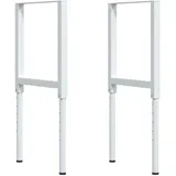 vidaXL Werkbank 80x60x(73-99,5) cm Massivholz Akazie Rechteckig