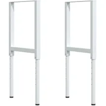 vidaXL Werkbank 80x60x(73-99,5) cm Massivholz Akazie Rechteckig