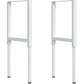 vidaXL Werkbank 80x60x(73-99,5) cm Massivholz Akazie Rechteckig