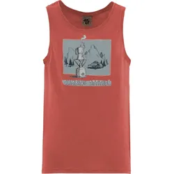 E9 1caffe Herren Tank Top paprika