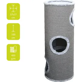 EBI Trend Cat Dome Kratzbaum 37 x 37 x 100 cm grau
