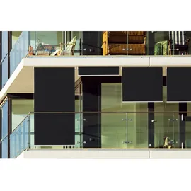 PEDDY SHIELD Sonnenrollo HDPE 160 cm x 240 cm Schwarz