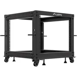 LANBERG Open Rack 19" 9U 600X600-1100 Adjustable Black