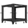 LANBERG Open Rack 19" 9U 600X600-1100 Adjustable Black