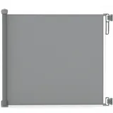 VOUNOT Treppenschutzgitter Ausziehbar Roll 0-180 cm Grau
