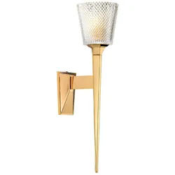 Verity 1-flammige Wandleuchte - Poliertes Gold