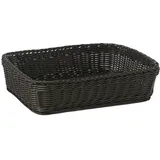 APS Korb "PROFI LINE", 40 x 30 cm, Höhe 10 cm, Polypropylen, Bäcker-Maß, schwarz