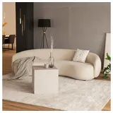 Home Deluxe Sofa CASARA Webstoff Beige - 258 x 128 x 72 cm