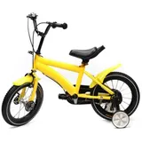 Gardenoble 14 Zoll Kinderfahrrad mit Stützrädern&Doppelbremse für 3-6 Jahre alte Mädchen & Jungen gelb