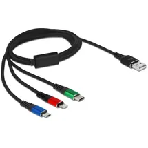 DeLock USB-A auf Micro USB 1,0 m Mehrfarbig