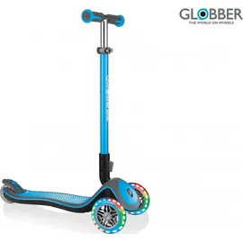 GLOBBER Elite Deluxe mit Leuchtrollen sky blue