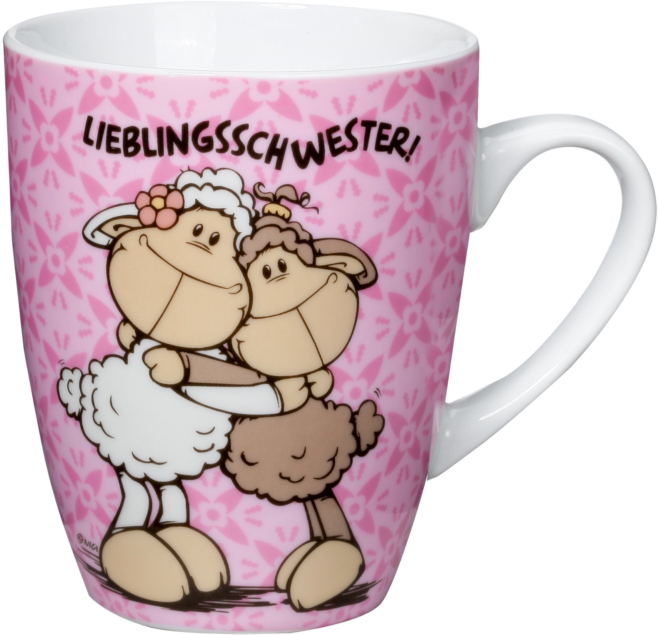 NICI 37220 Fancy Mug Tasse Lieblingsschwester, 1 Stück (1er Pack)
