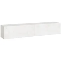 [en.casa] Evaton TV-Lowboard 160 x 32 x 30 cm Weiß Spanplatte