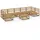 vidaXL 8-tlg. Garten-Lounge-Set Massivholz Kiefer