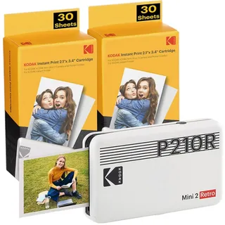 Kodak Mini 2 Retro weiß + 60 Sheets Bundle