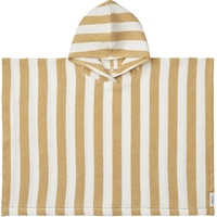 LIEWOOD - Bade-Poncho Paco gestreift, in white/yellow, Gr.98/104,