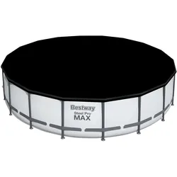 Bestway Poolabdeckung Flowclear 549 cm rund | schwarz