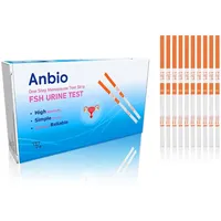 Anbio Menopause Schnelltest - 10 Stück FSH Hormontest für Frauen Zuhause, Hormon Balance Teststreifen mit optimaler Empfindlichkeit, Estrogen Wechseljahre