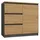 Top e shop Topeshop 1D3S ANT/ART BA KPL, Anthrazit, Eiche, 3 Schublade(n), Partikelbord, Modern - Grau/Braun