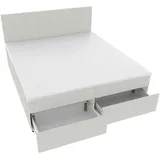 SUN GARDEN Boxspringbett 180 x 200 cm H3 Grau