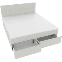 SUN GARDEN Boxspringbett 180 x 200 cm H3 Grau