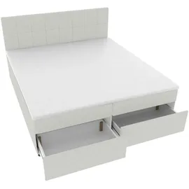 SUN GARDEN Boxspringbett 180 x 200 cm H3 Grau