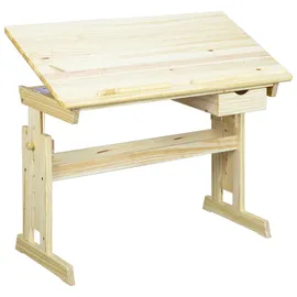 Interlink Schreibtisch Kiefer massiv natur