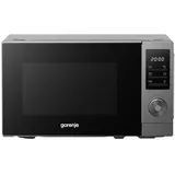 Gorenje Mikrowelle / 20L / 700 W/Kindersicherung/AquaClean/Auftaufunktion/ 8 Automatikprogramme/ 5 Leistungsstufen/LED Display/schwarz mit Silber