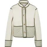 Comma, Comma Outdoor Jacke im Loose Fit Stehkragen - creme|olive - L