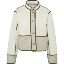 Comma, Comma Outdoor Jacke im Loose Fit Stehkragen - creme|olive - L