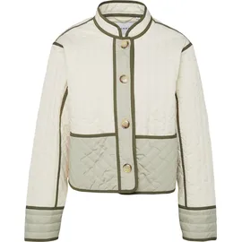 Comma, Comma Outdoor Jacke im Loose Fit Stehkragen - creme|olive - L