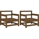 vidaXL Gartenstuhl 70 x 62 x 70,5 cm honigbraun 2 St.