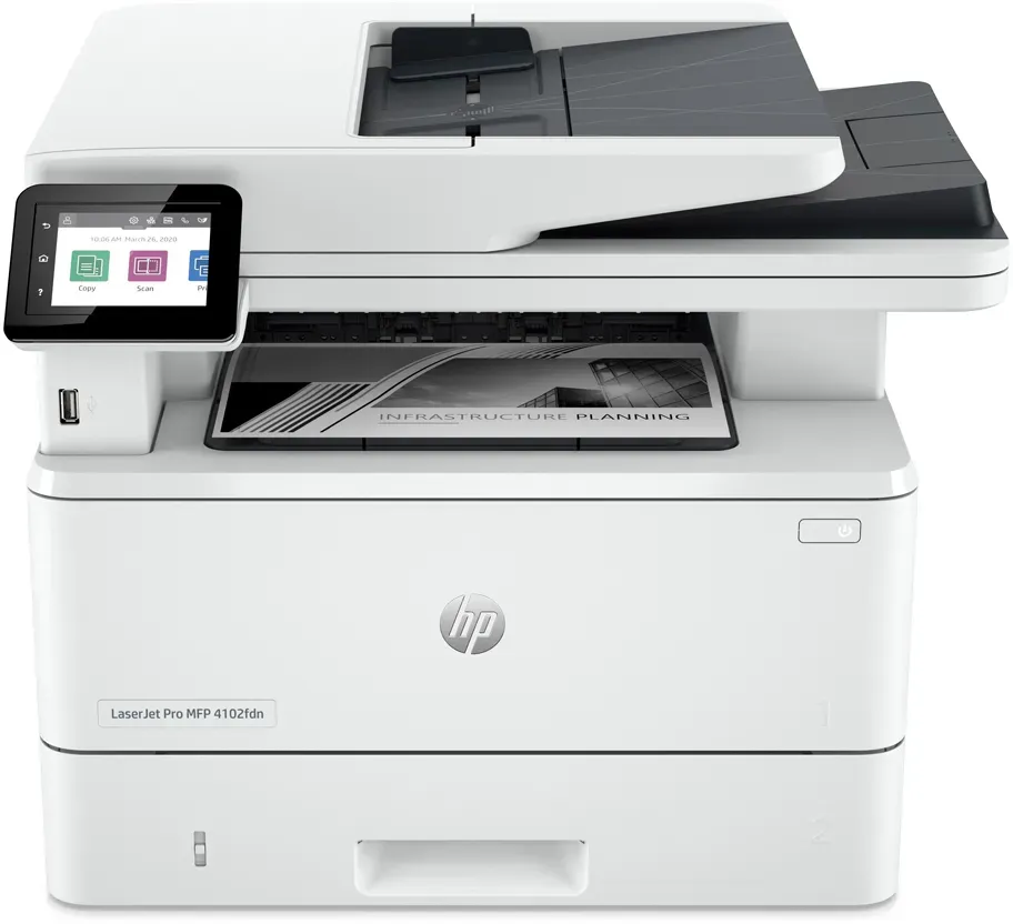 HP LaserJet Pro MFP 4102fdw - 4in1 Multifunktionsdrucker Schwarz-Weiß, Drucken, Kopieren, Scannen, Faxen, Instant Ink