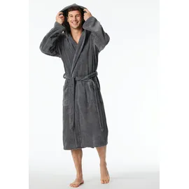 SCHIESSER Essentials Bademantel Grau L