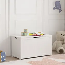 Spielzeugkiste Podek 80x40x44,5 cm Weiß