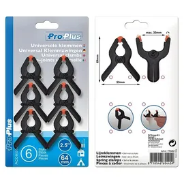 PRO PLUS ProPlus Universal Klemmzwingen Set von 6 Stück
