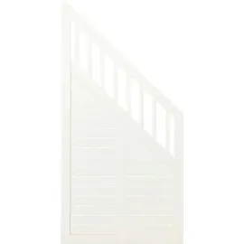 Plus Sichtschutzelement 90 x 180 cm Weiß/Holz