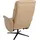 Mendler Relaxsessel HWC-L10 Voll-Leder 76 x 110 x 76 cm Taupe drehbar