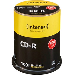 100 Intenso CD-R 700 MB