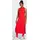adidas Essentials 3-Streifen Racerback ärmelloses Langes Kleid Pure Ruby / Black S
