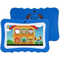 7 Zoll Kinder Tablet Android 4.4 Tablet PC mit Dual-Kameras 1G+8 GB Quad Core WiFi Tablet PC Pad für Kinder, Blau