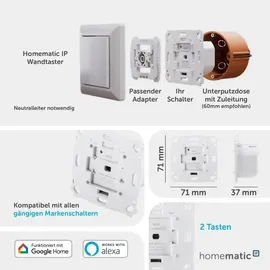 Homematic IP Rollladenaktor für Markenschalter
