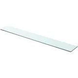 Ailgely Glasboden Glasscheibe Glasplatte, Glasregal Glasablage Wandregal Glas Bad-Regal Glas Badezimmer Regal Badablage Ablageregal für Glasregal Transparent 90 cm x 12 cm