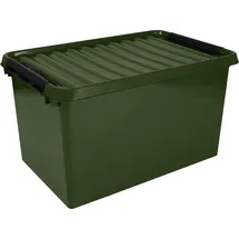SUNWARE Aufbewahrungsbox Q-line 62 l grün/schwarz