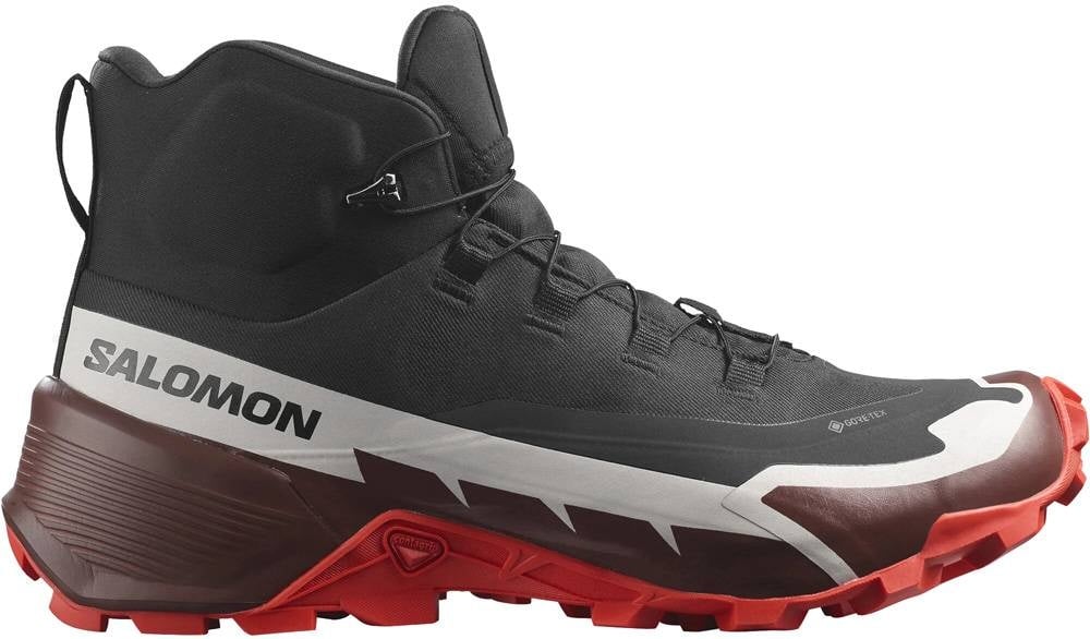 Salomon Cross Hike 2 Mid GTX Herren Wanderschuh black/bitter chocolate/fiery red