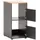 Schildmeyer Solea Wäscheschrank 45,1 x 60 x 95,8 cm Anthrazit/Grau